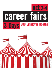 Career Fairs Oct. 2-4 | 300 Employers