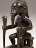 Seated male figure, Baule, Ivory Coast, wood.