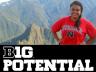 Karina Pedroza overlooks Machu Picchu in Peru.