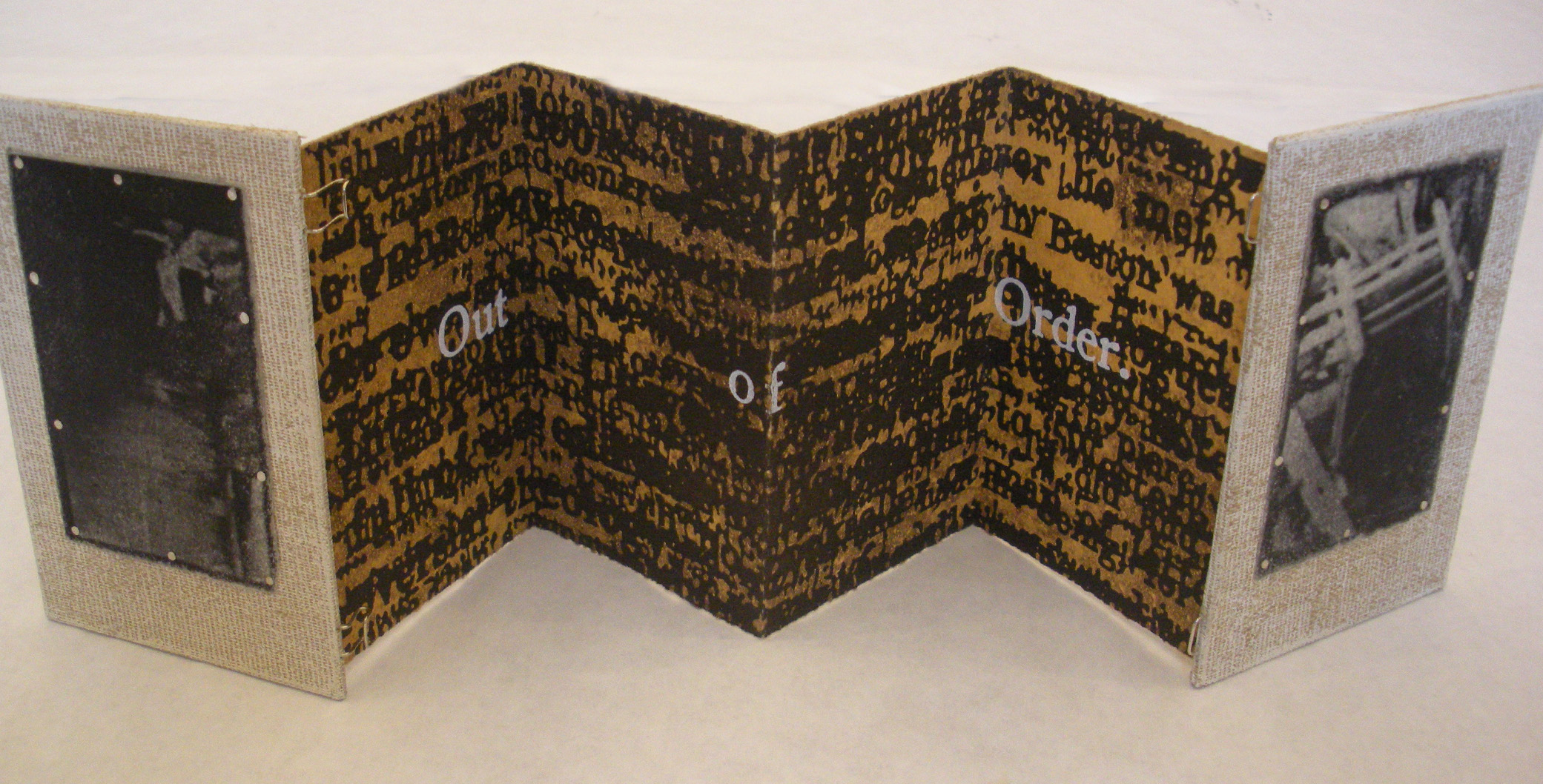 Book work created by Scott Cook, a Master of Fine Arts student in the UNL Department of Art and Art History.