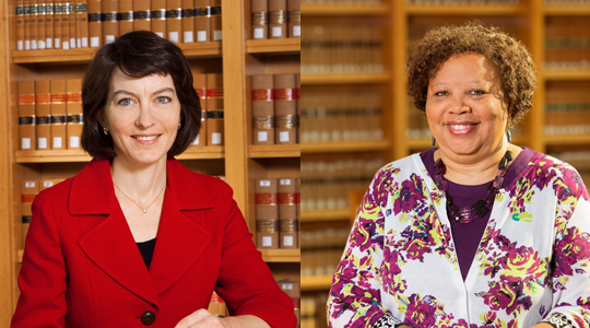 Dean Susan Poser and Professor Anna Shavers