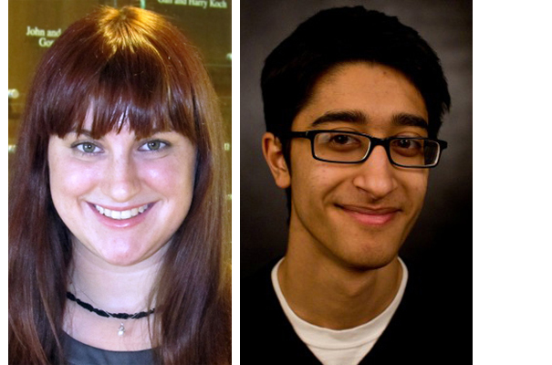 Reed, left, and Siddiqui, placed fourth and third, respectively, in recent Hearst journalism competitions.