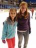 NHRI counselor Brooke Talbott (right) and junior counselor Katherine spending an evening at the ice rink.