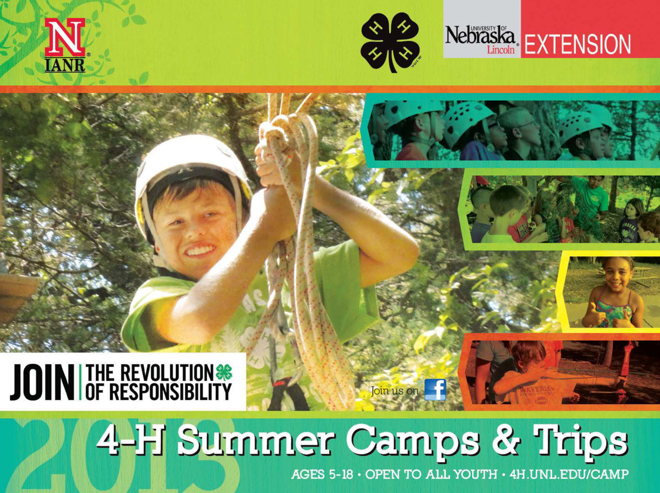It is the mission of Nebraska 4-H Camps and Centers to provide unique educational opportunities that empower people of all ages to be active in the pursuit of self-improvement in a safe, inclusive, and fun environment.
