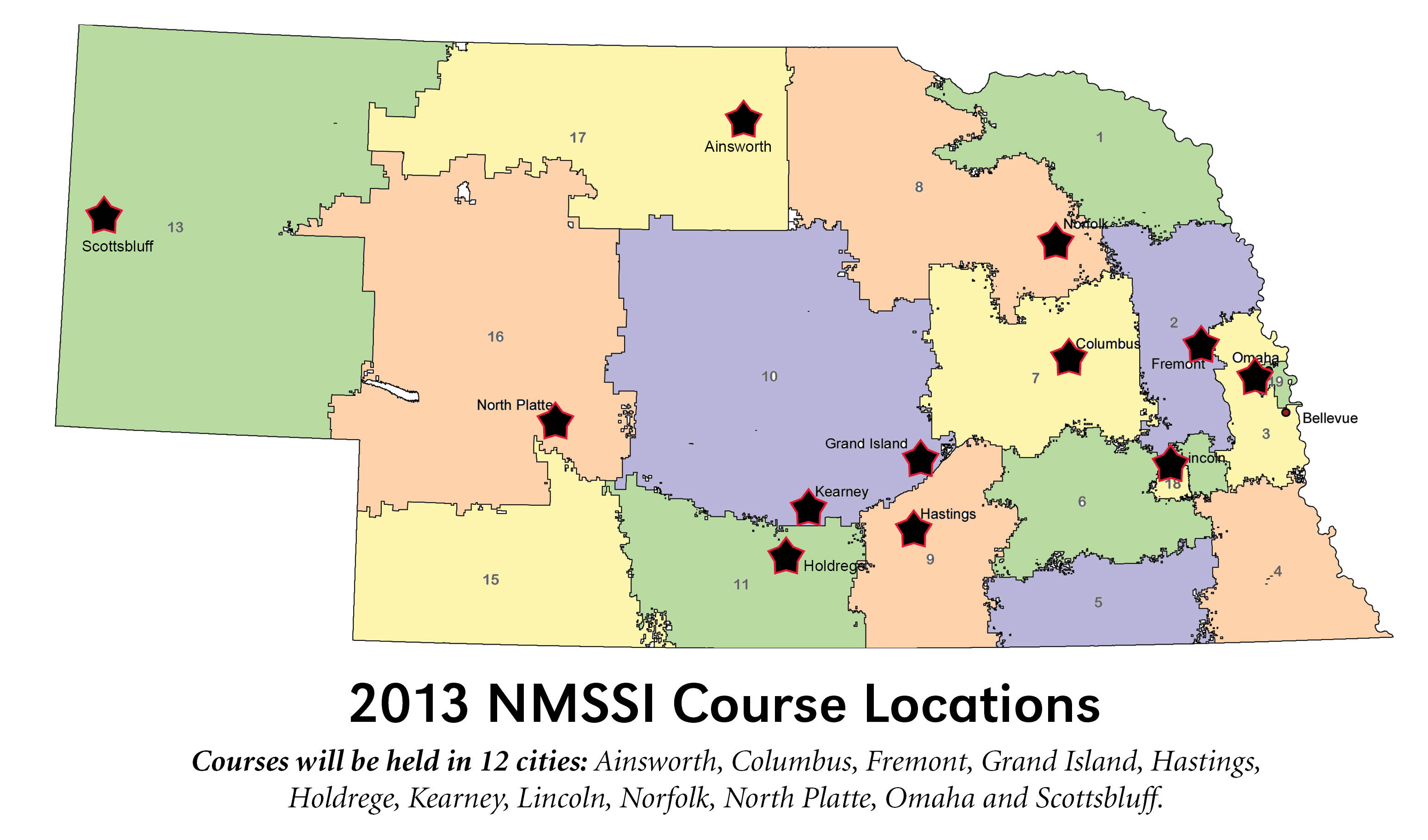 NMSSI 2013 Locations