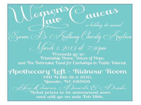 WLC Susan B. Anthony Charity Auction