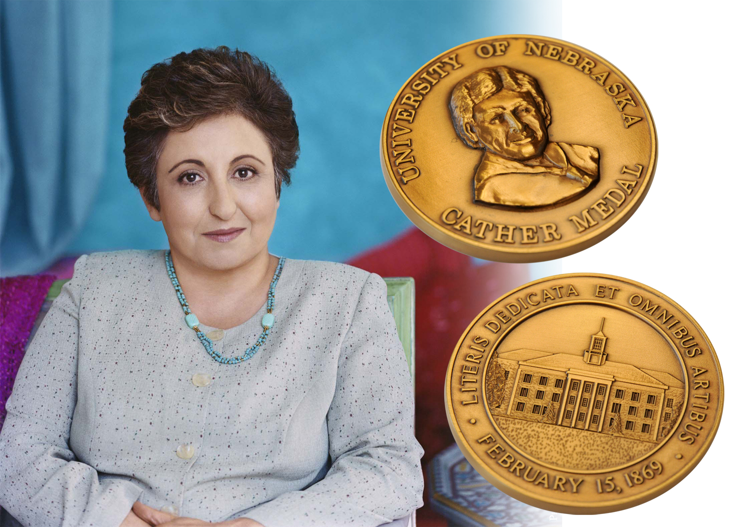 Shirin Ebadi, a human rights activitst and Nobel Peace Prize winner, will receive a Cather Medal from UNL.