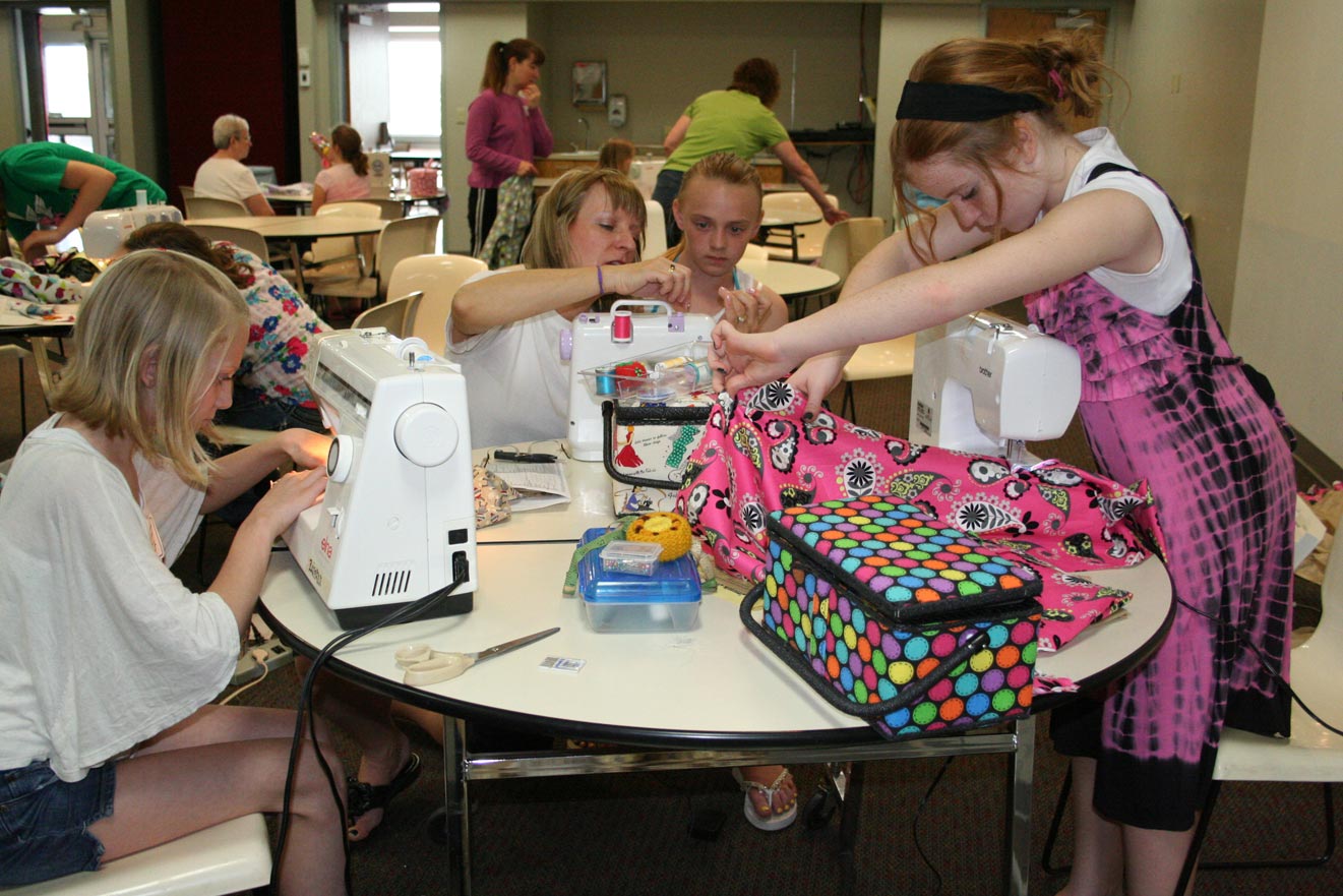 4-H'ers can practice basic sewing skills at the "Jammie Jamboree" sewing workshop.
