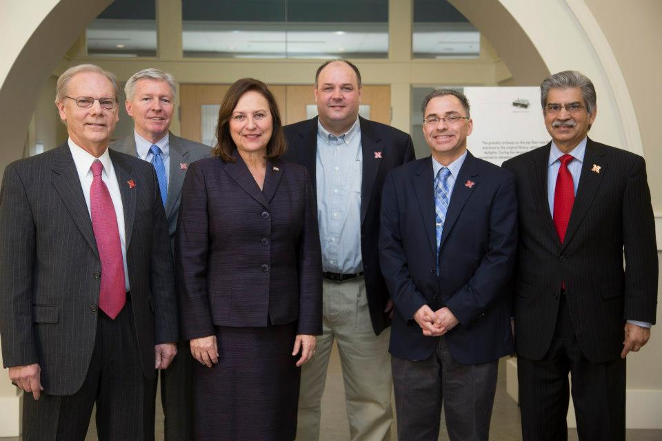 NDMC’s Michael Hayes, Mark Svoboda, and SNR’s Donald Wilhite briefed U.S. Senator Deb Fischer on Feb. 19