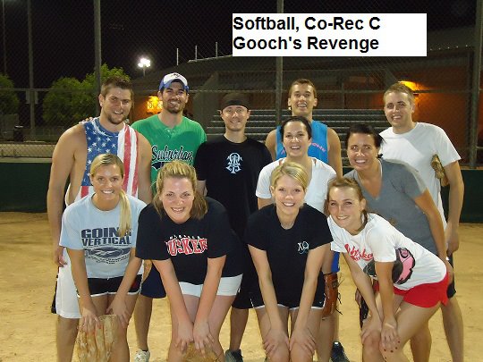 Gooch's Revenge was last year's Co-Rec Softball C League champions.