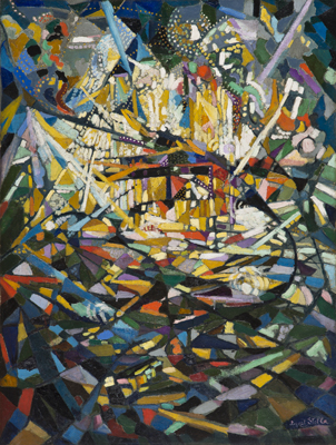 Joseph Stella. “Battle of Lights, Coney Island” 1913–14. Oil on canvas.