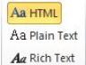 HTML/Plain Text