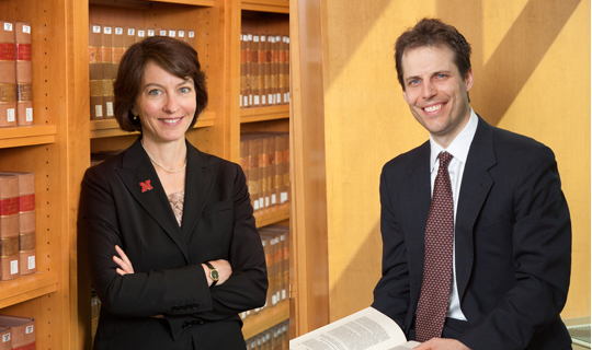 Dean Susan Poser and Professor Eric Berger