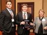 Nick Graef and Eric Hess with Dr. Theresa Welbourne