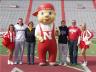 The Mimmack Family with Lil' Red during Parents Weekend 2012