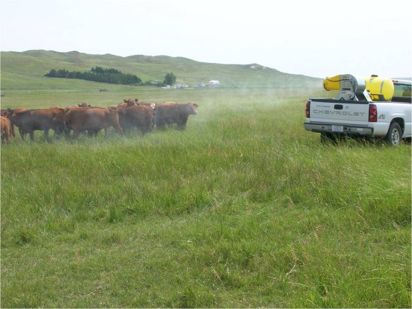 Mist blower sprayer.  Photo courtesy of Dave Boxler.