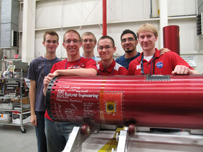 Left to right: Alex Renken, Paul Kubitschek, Joel Banninga, Avery Quandt, Mirzojamshed Mirzokarimov and Matthew Mahlin