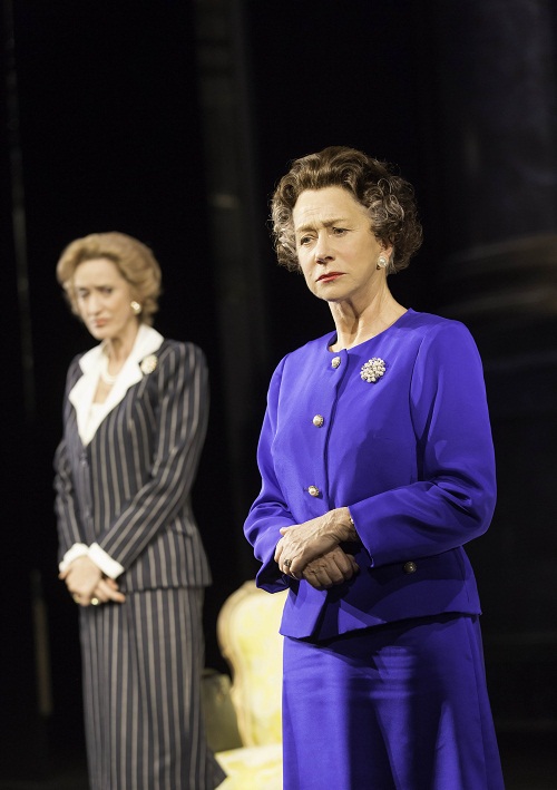 Margaret Thatcher (Haydn Gwynne) and Queen Elizabeth II (Helen Mirren).