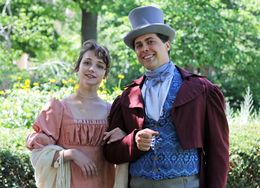 The Nebraska Repertory Theatre opens the summer season with "Emma" on July 11. The production stars (from left) Jessie Tidball as Emma and Sean Schmeits as Mr. Knightly. (Doug Smith, Courtesy photo)