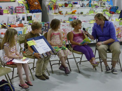 Clover Kids may show & tell an individual or group  exhibit.