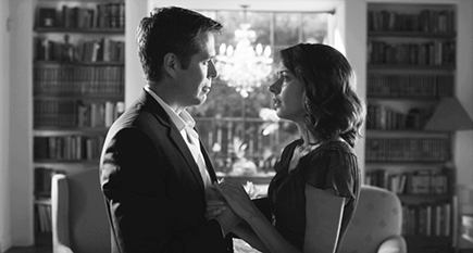 Alexis Denisof and Amy Acker in "Much Ado About Nothing."