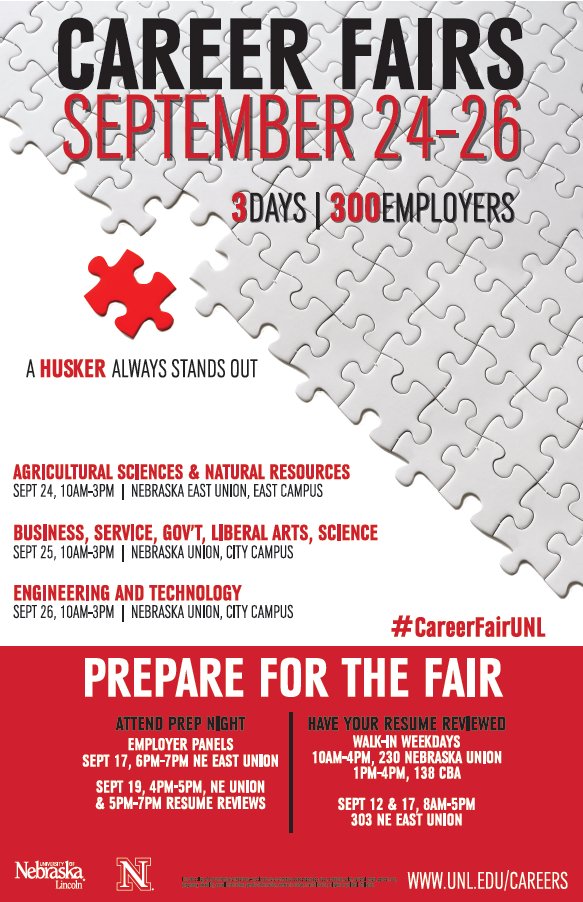 2013 Fall Career Fairs, Sept 24-26