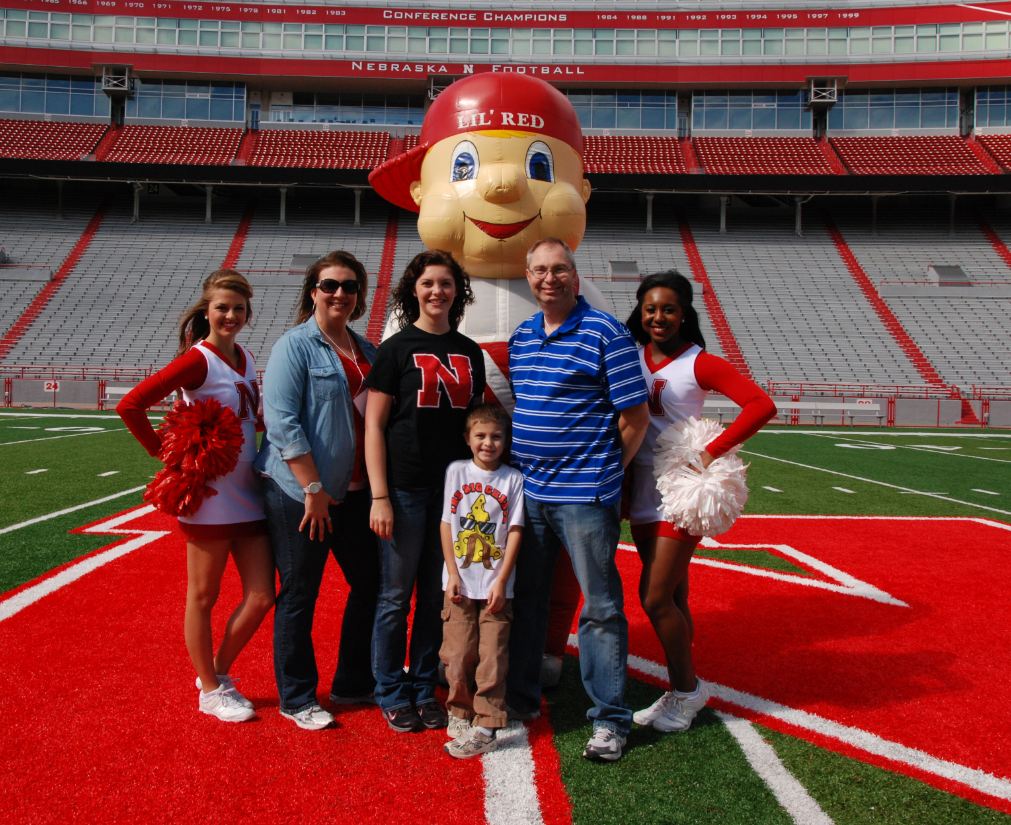 The Cottrell Family Photo from UNL Parents Weekend 2013