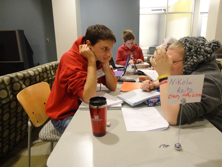 Students studying at the Study Cafe/Tutor Lab