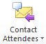 Use the Contact Attendees feature in your calendar to easily contact those coming to meeting.