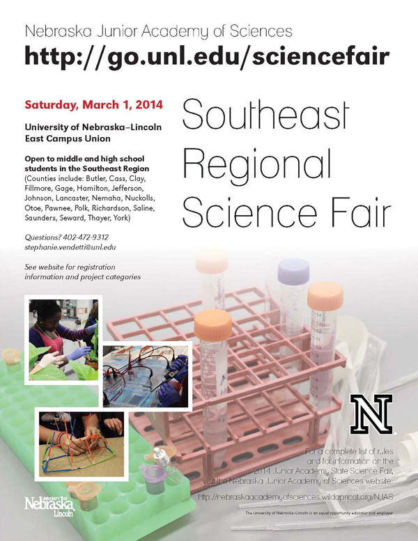 SE Regional Science Fair flier