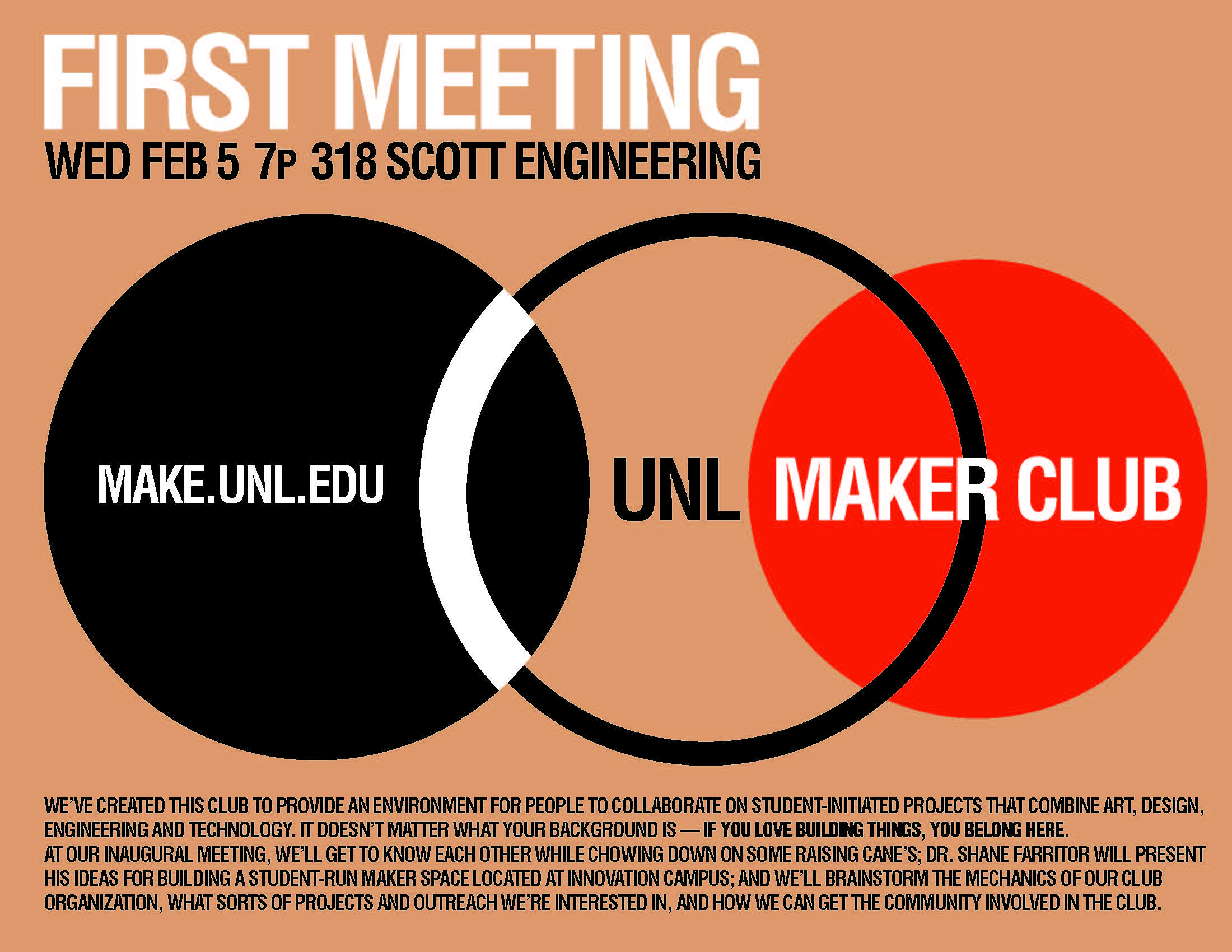 UNL Maker Club's first meeting is Feb. 5: 7 p.m. in 318 SEC