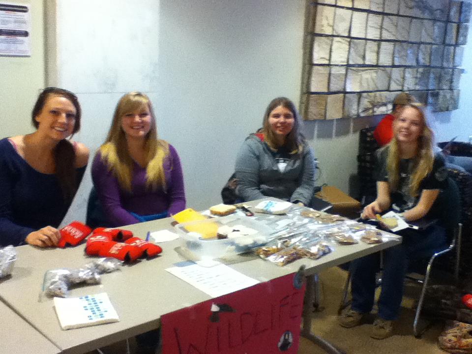 Members of the UNL Wildlife Club at last year's bake sale. (Courtesy photo)