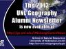 Geography alumni newsletter postcard