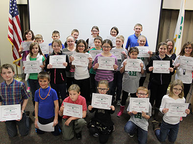 One of the awards recognized at 4-H Achievement Celebration was the Nebraska 4-H Diamond Clover Program. Pictured are the Level 1 - Amethyst winners.