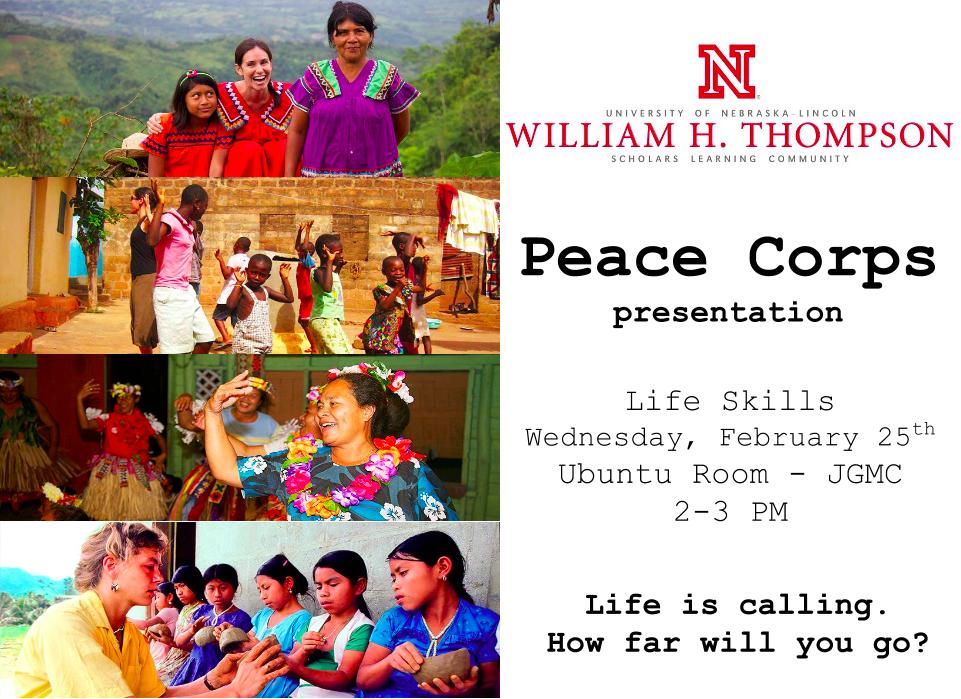 Tues. Feb 25th @ 2pm-3pm: Peace Corps