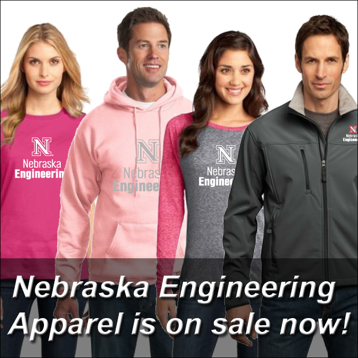 Nebraska Engineering apparel for sale; order online by March 24 via MAES/SHPE