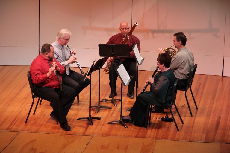 The Moran Woodwind Quintet, the resident Faculty Quintet at the University of Nebraska-Lincoln (John Bailey, flute; William McMullen, oboe; Diane Barger, clarinet; Jeffrey McCray, bassoon and Alan Mattingly, horn), will perform starting at 7:30 p.m. on We