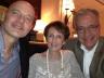 Paul Barnes (left) and John W. Richmond with Marguerite Scribante in Naples, Fla., in March.