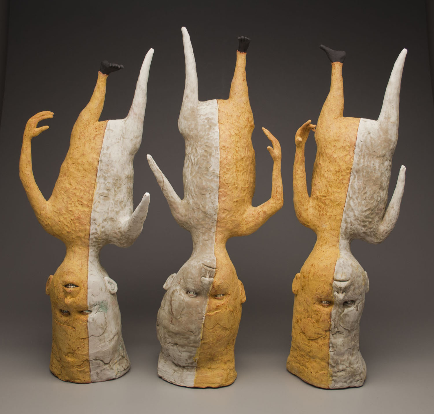 Crisha Yantis, "A Different Point of View," is one of two pieces featured in the book "500 Figures in Clay Vol. 2" by Lark Ceramics.