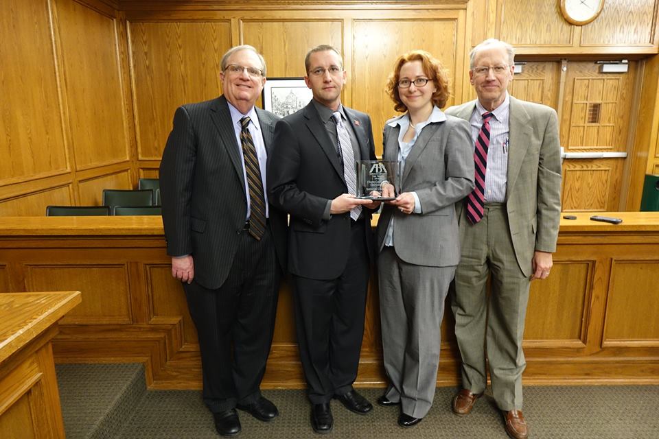 Prof. Alan Frank, Rick Tast, Katie Joseph and Prof. Craig Lawson