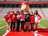 The Hernandez Family enjoying some fun on the field during UNL Parents Weekend 2013.