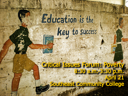 Critical Issues Forum: Poverty, April 21, SCC