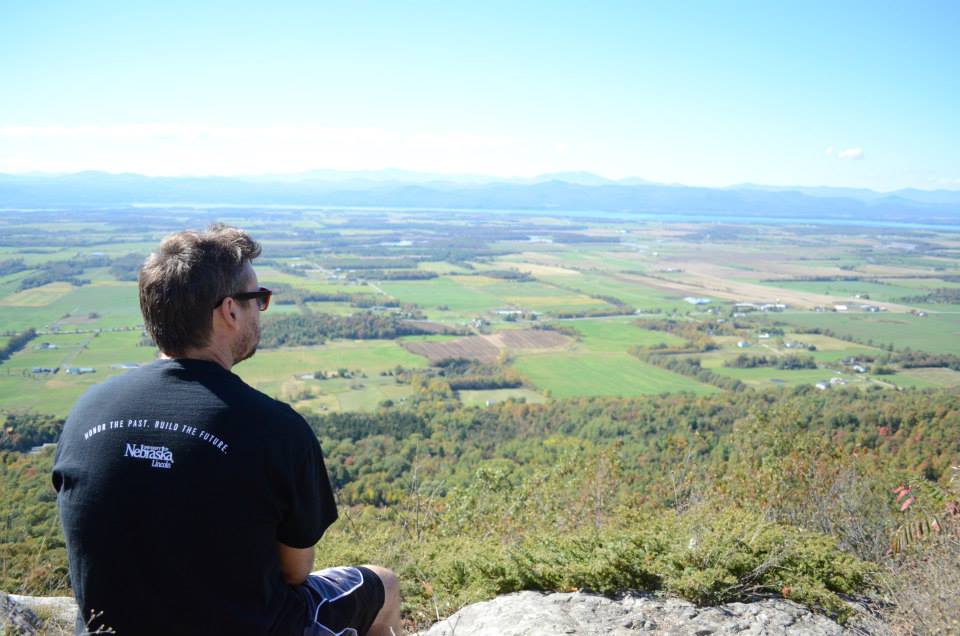 Tyler Goeschel on Snake Mountain in Addison, Vermont. (Courtesy photo)