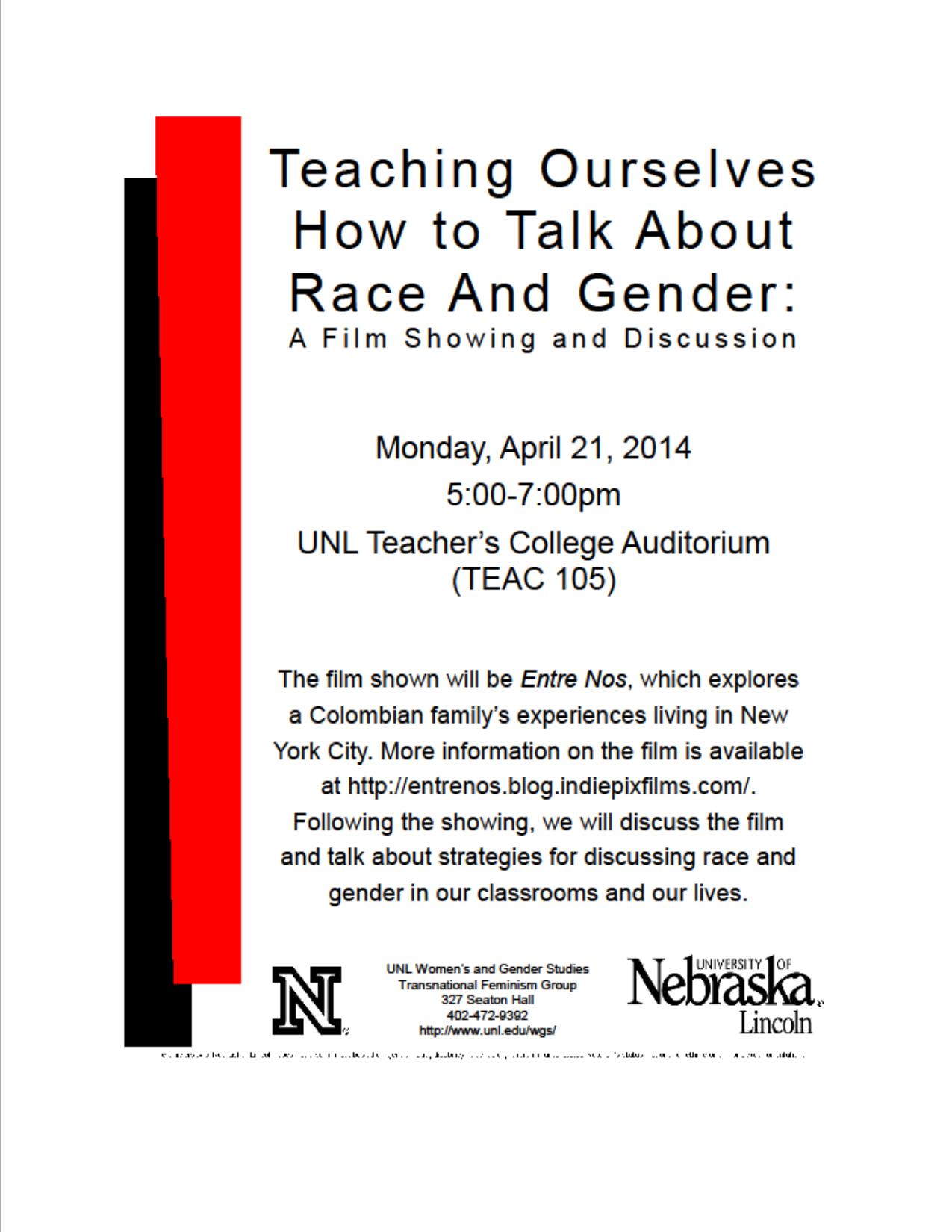 Monday April 21st from 5-7pm located in Teacher's College Auditorium (TEAC 105)