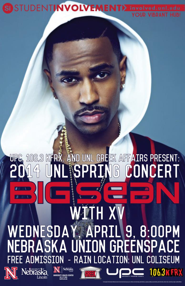 UNL Spring Concert is April 9, featuring Big Sean with XV Announce