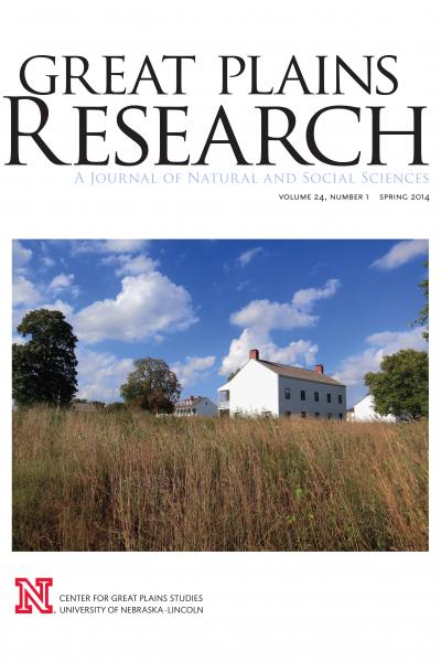 Cover of Spring issue of Great Plains Research