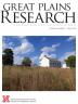 Cover of Spring issue of Great Plains Research