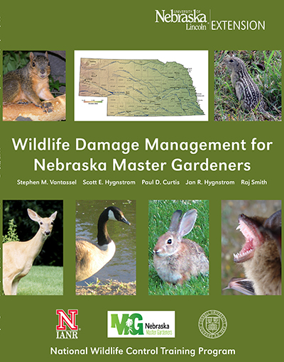 The cover of "Wildlife Damage Management for Nebraska Master Gardeners."