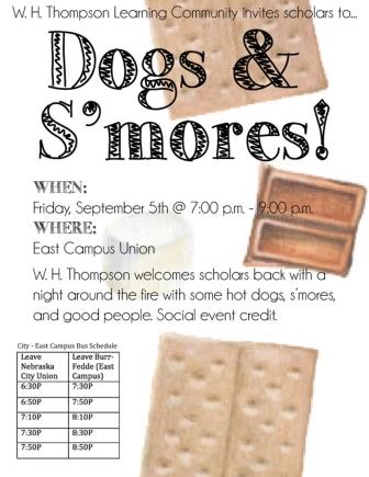 Dogs and S'mores Social Event