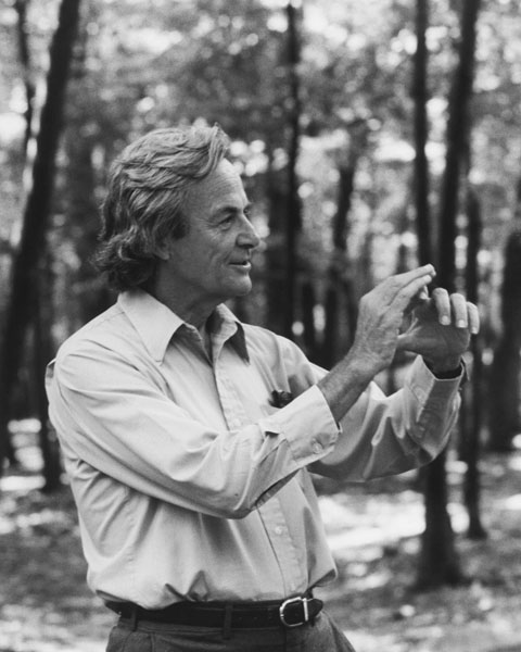 Prof. Hasan's inspiration, Richard Feynman.